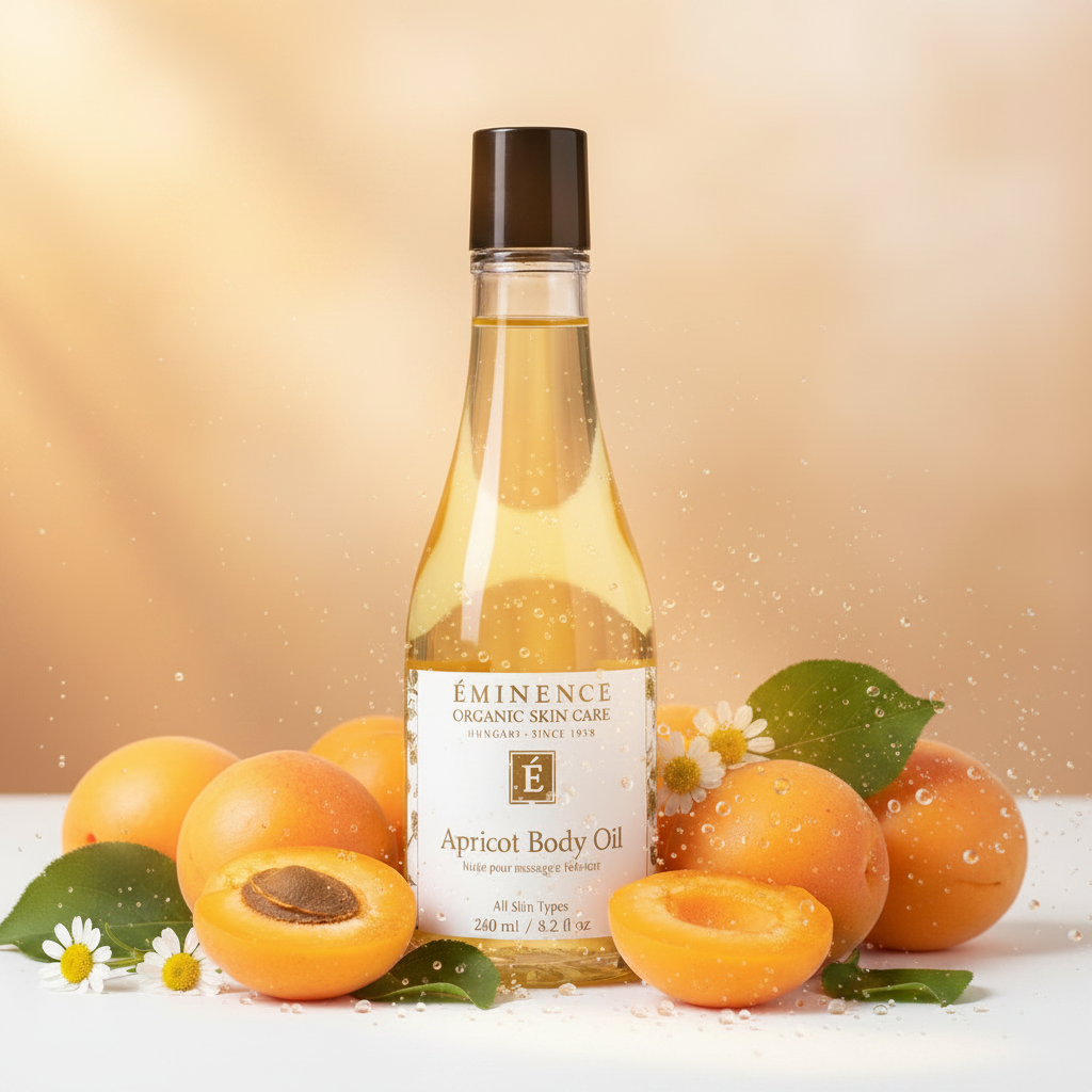 Eminence Apricot Body Oil – saftig og salgsvennlig