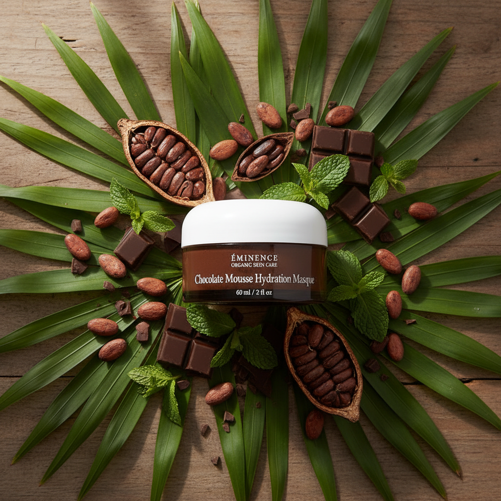 Eminence Chocolate Mousse Hydration Masque – naturlig bakgrunn
