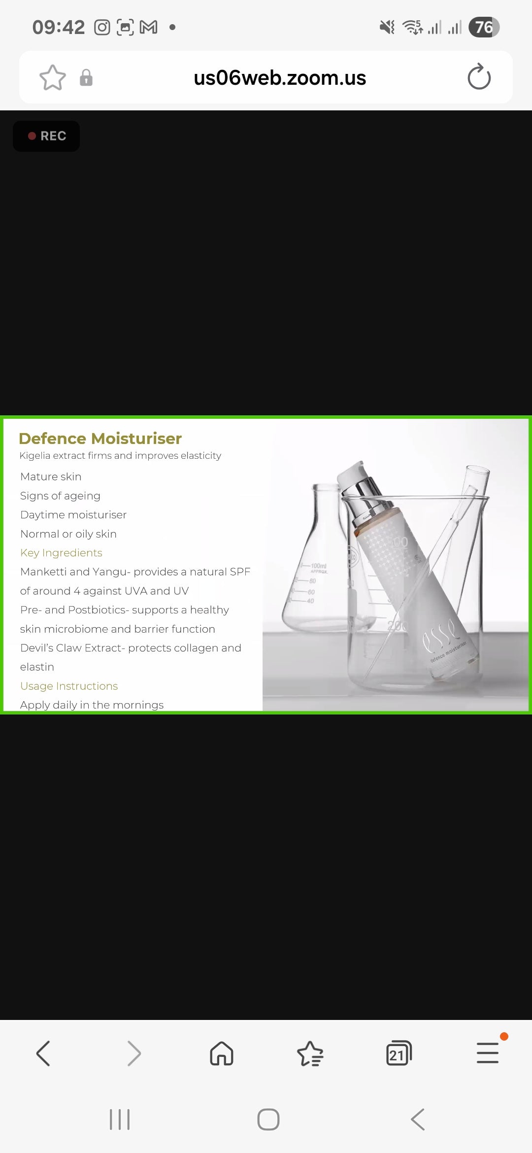 DEFENCE MOISTURISER, Esse Skincare, Premium moisturiser