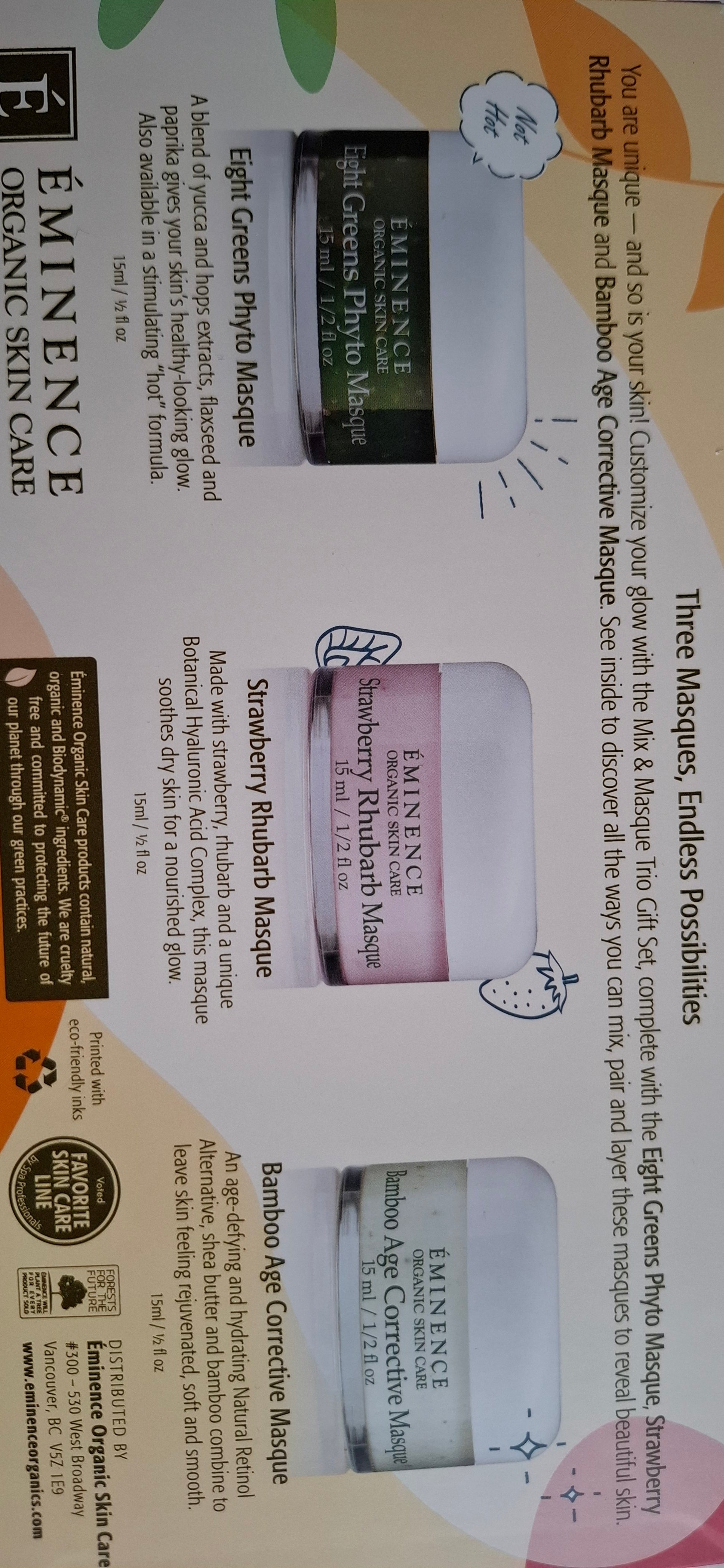 Eminence Mix & Masque Trio Gift Set