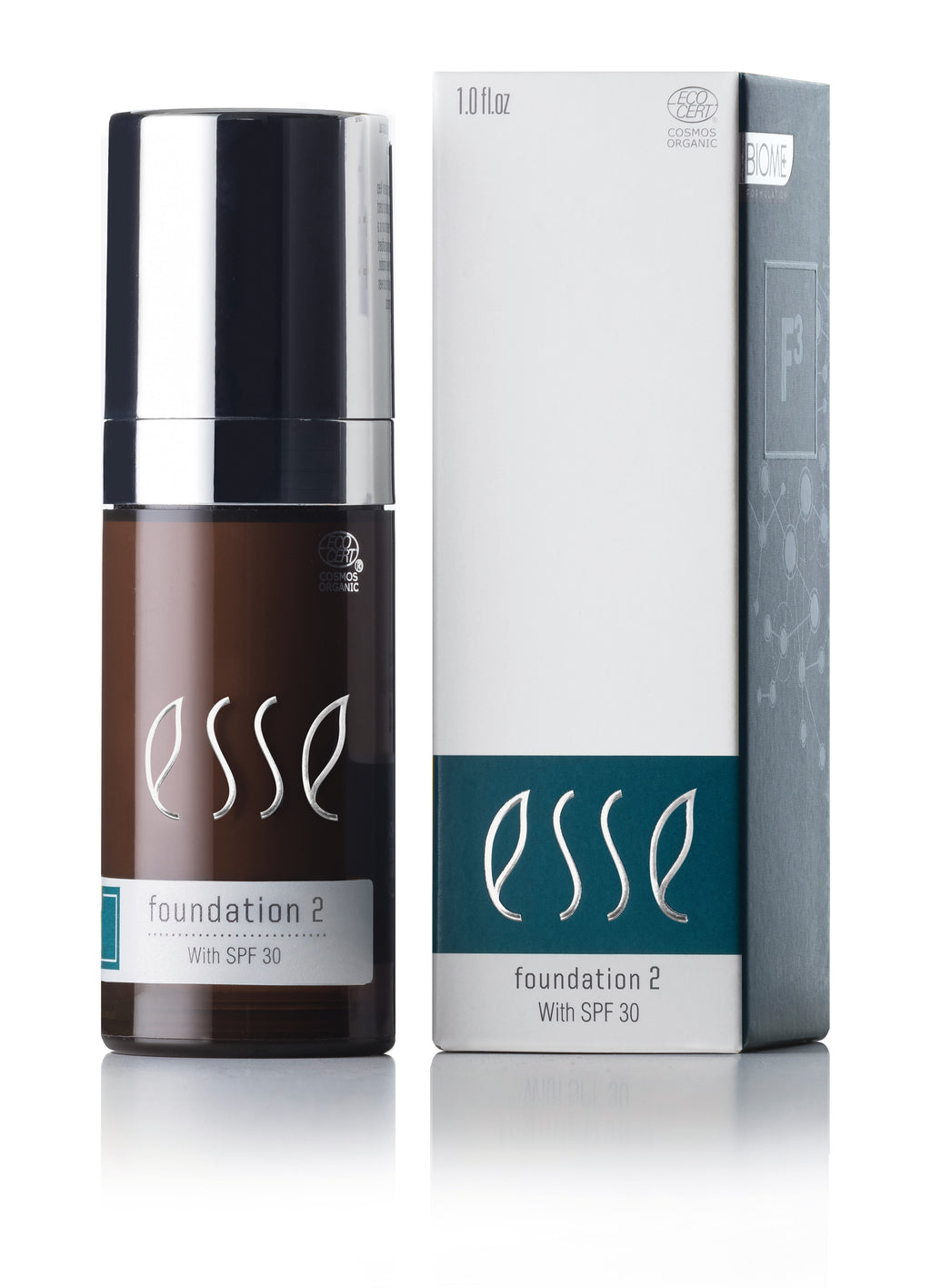 FOUNDATION 2 (F1), Esse Skincare, mikrobiomvennlig dekning for sensitiv hud.