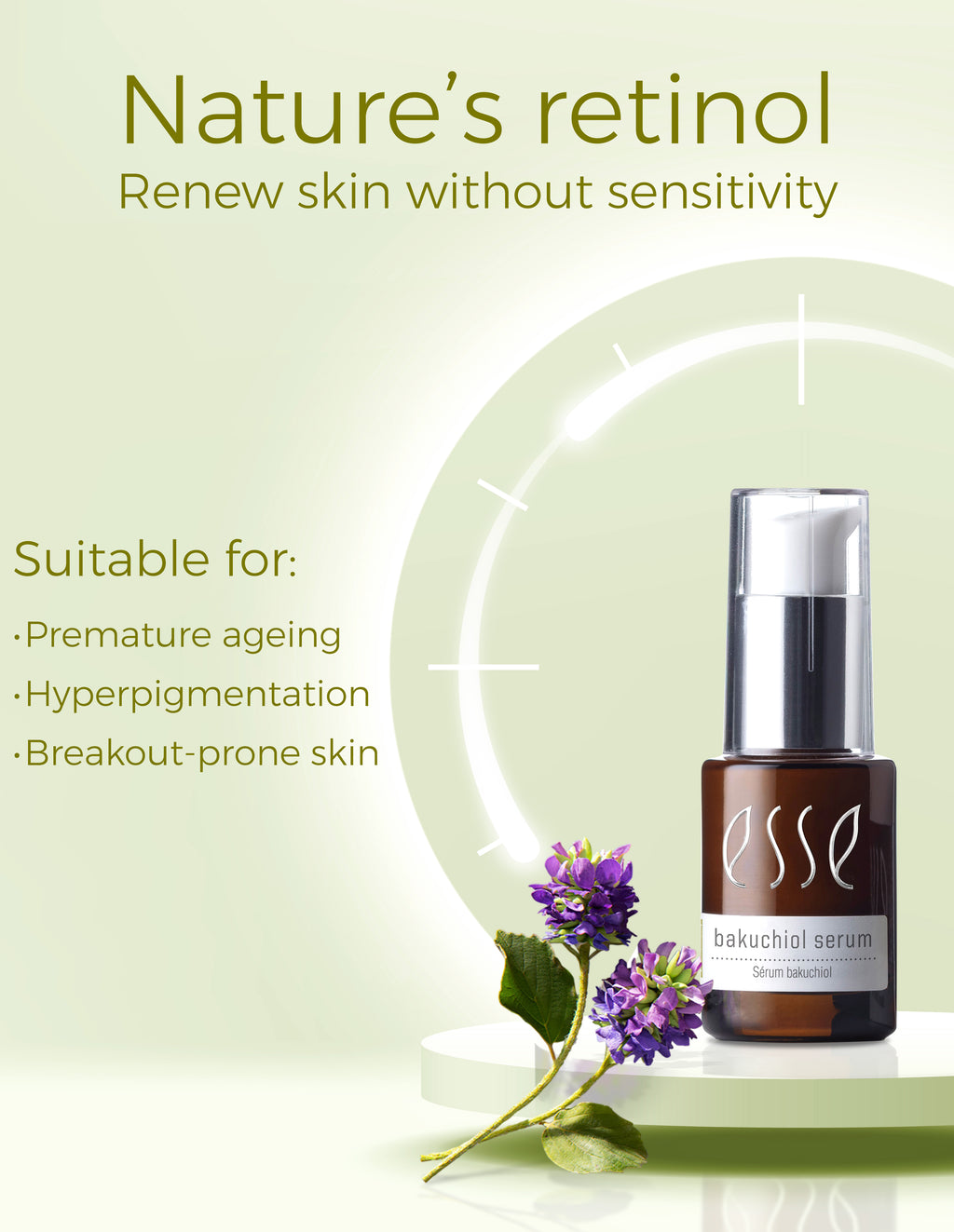 Bakuchiol Serum Esse Skincare 30ml – Naturlig alternativ til retinol
