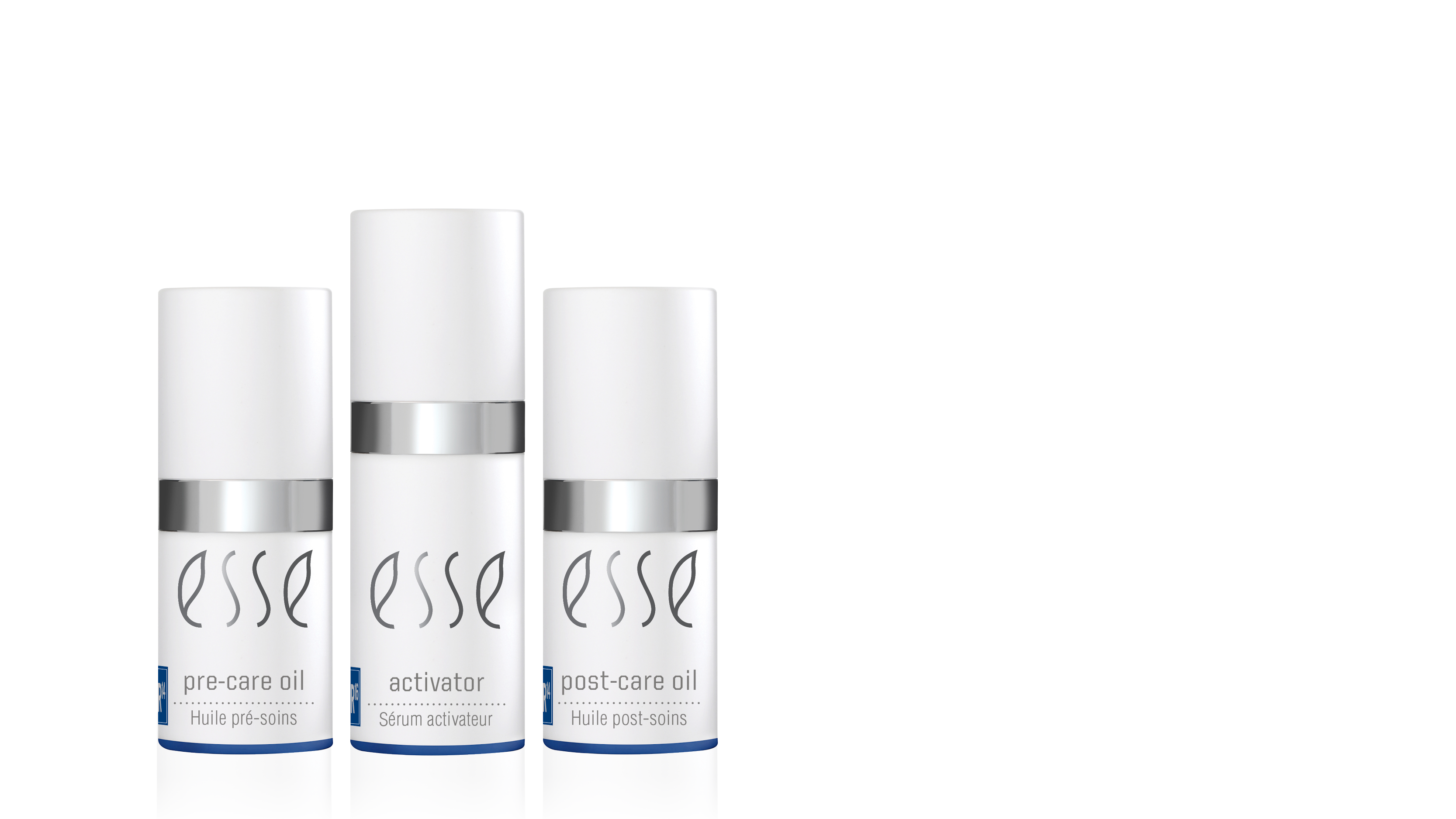 PRE- og POST-Care Oil + Activator, Esse Aesthetic – Profesjonell forberedelse og etterpleie