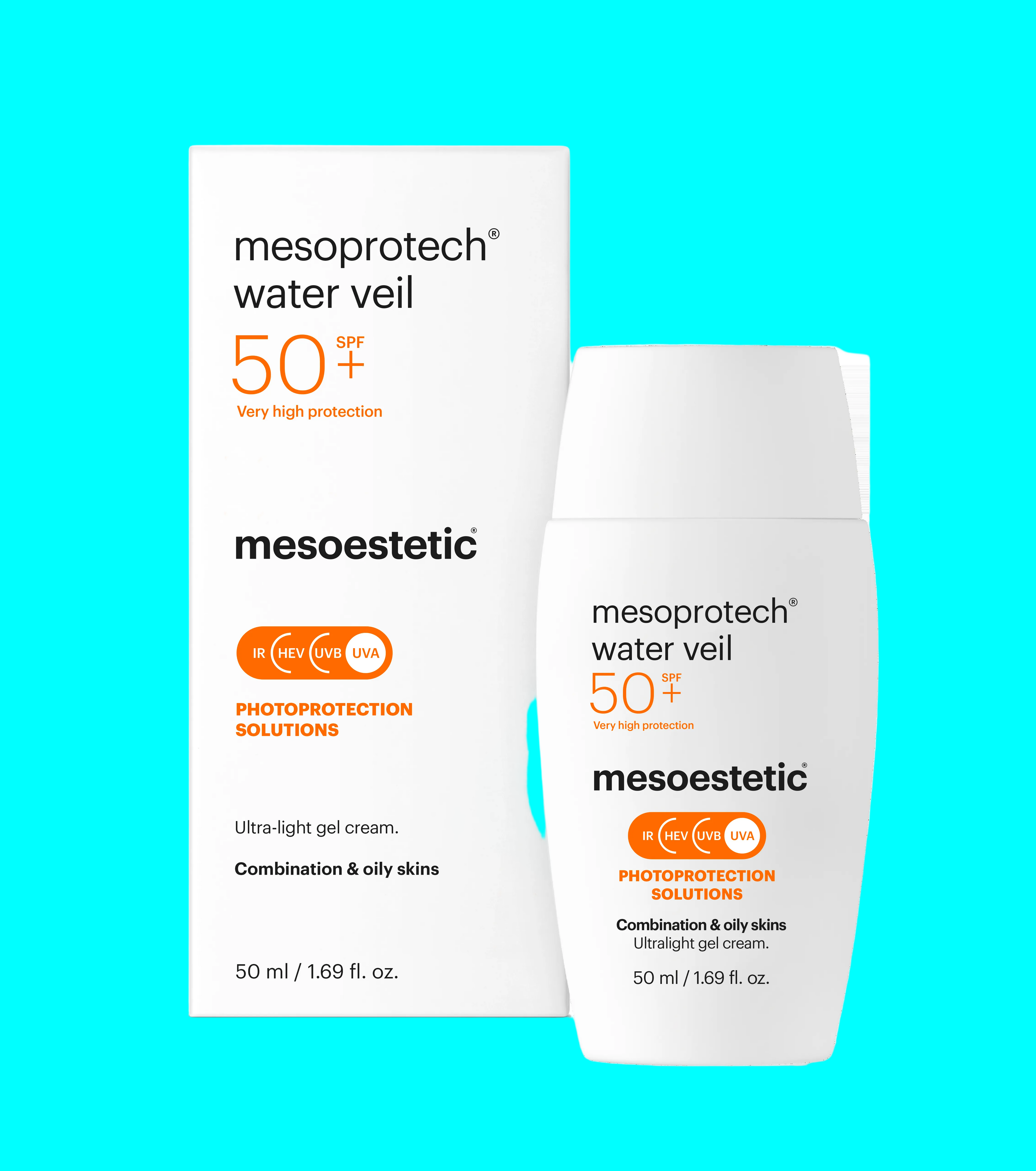 Mesoprotech Water Veil SPF 50+ - mesoestetic® | Usynlig Solbeskyttelse Ansikt