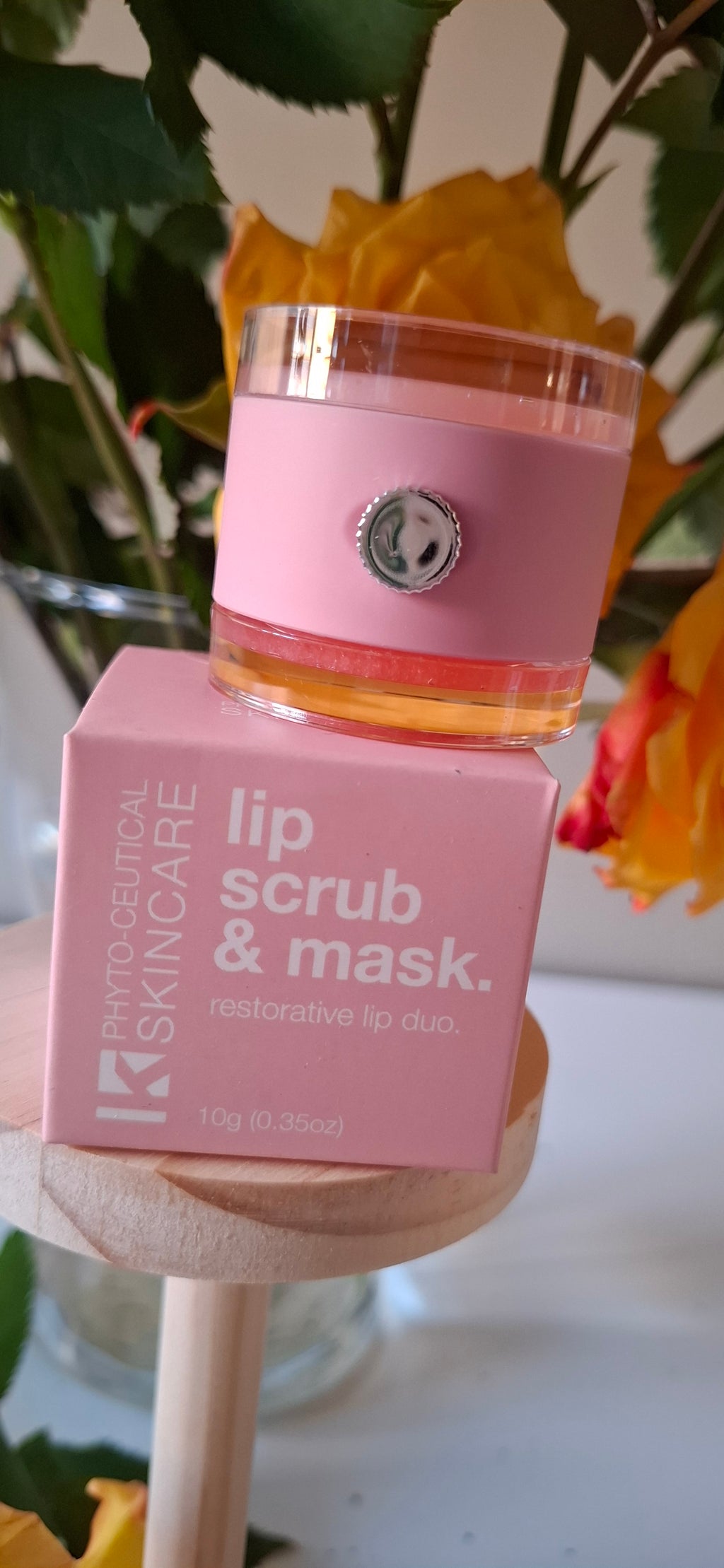 K Phyto-Ceutical Lip Scrub & Mask – 2-i-1 Eksfoliering & Intensiv Leppepleie