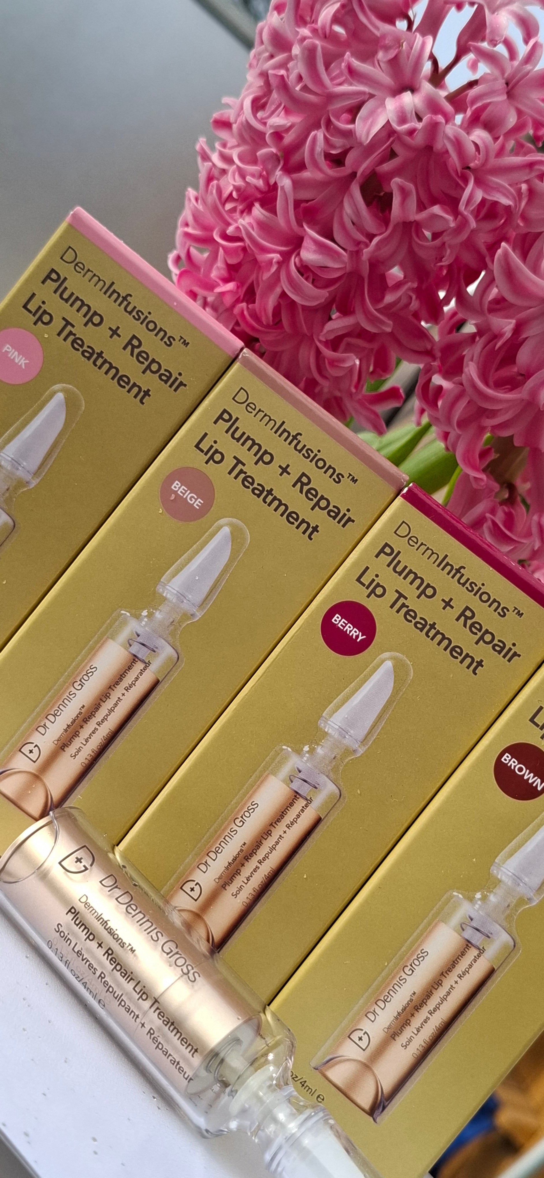 Derminfusions Plump + Repair Lip Treatment Tints. BEIGE. Dr Dennis Gross.