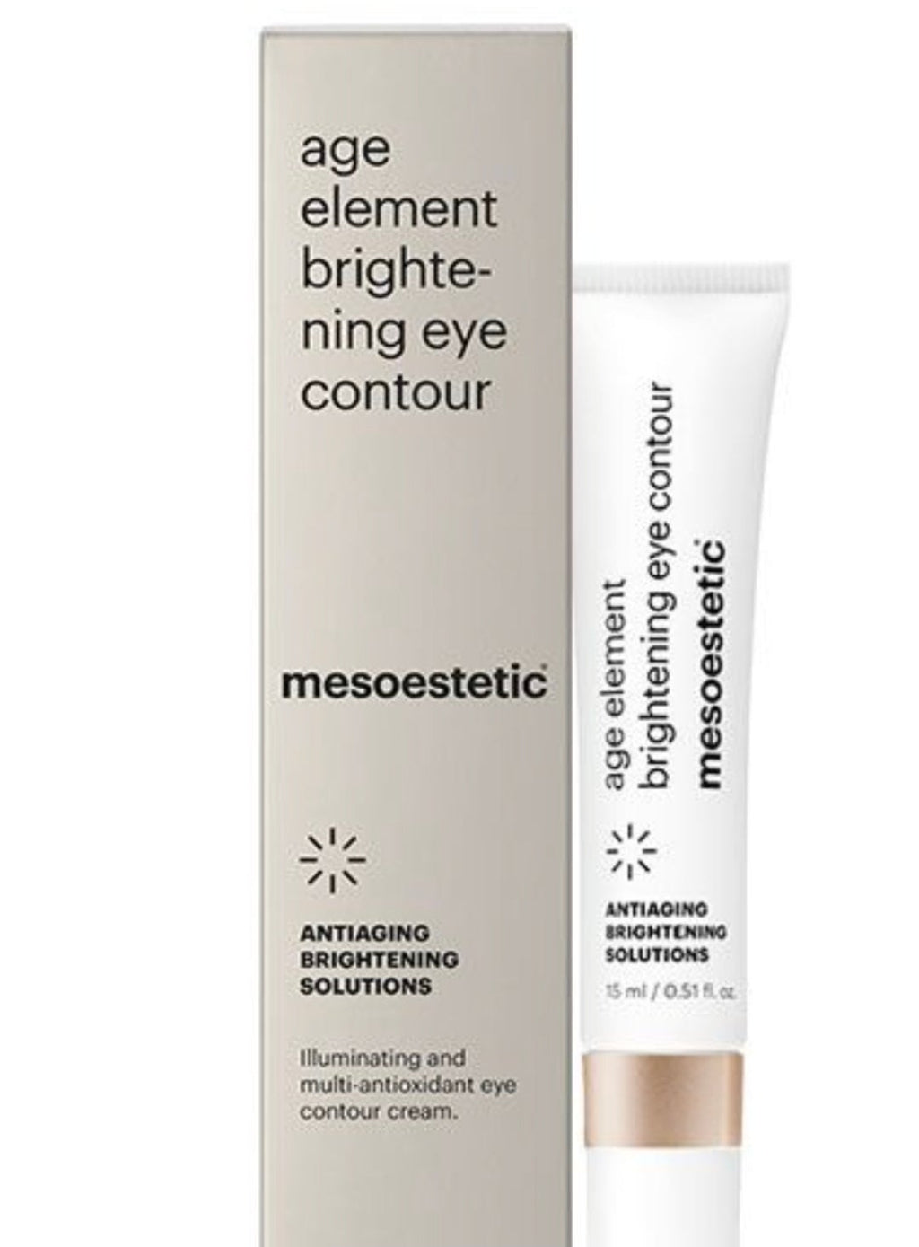 AGE ELEMENT BRIGHTENING EYE CONTOUR.Cream for the eye contour with brightening action. (Mesoestetic).