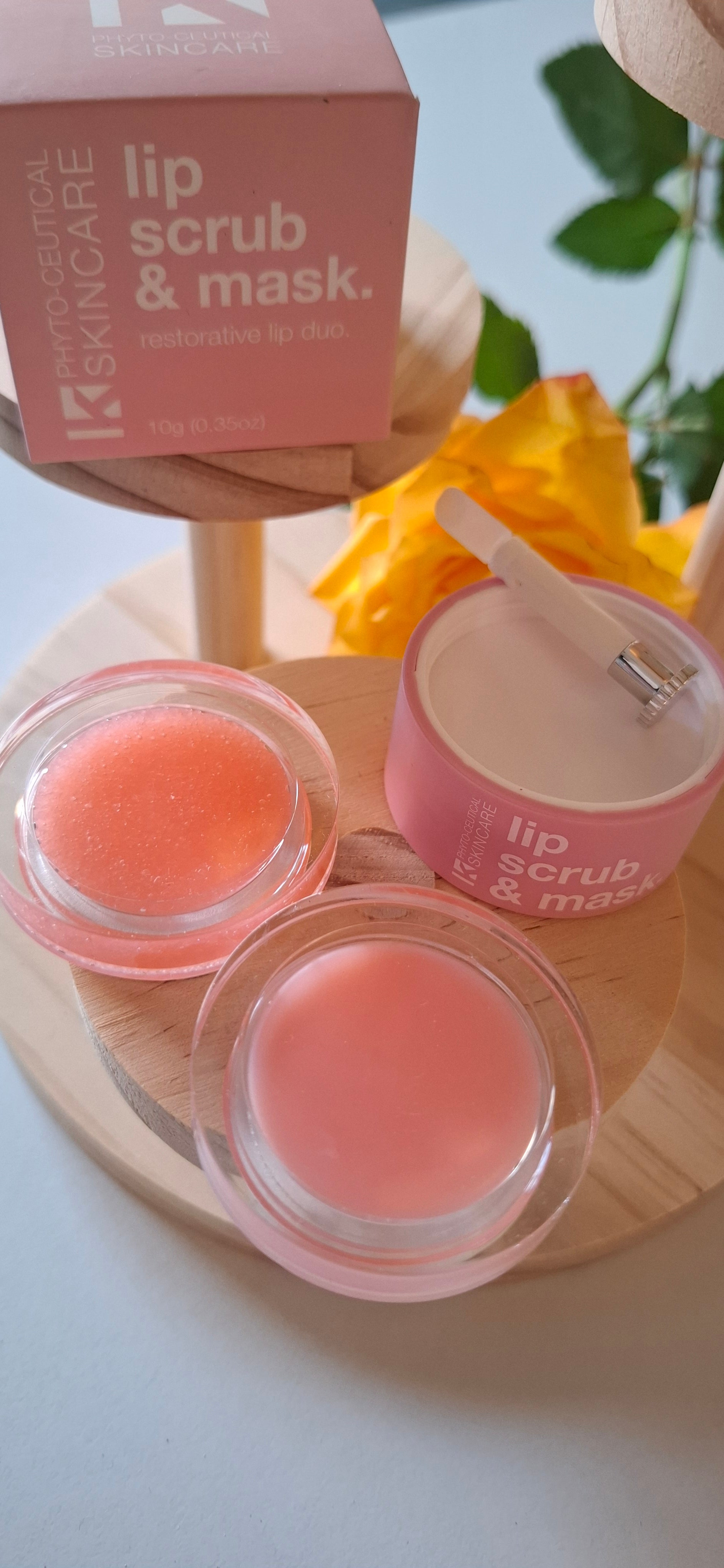 K Phyto-Ceutical Lip Scrub & Mask – 2-i-1 Eksfoliering & Intensiv Leppepleie