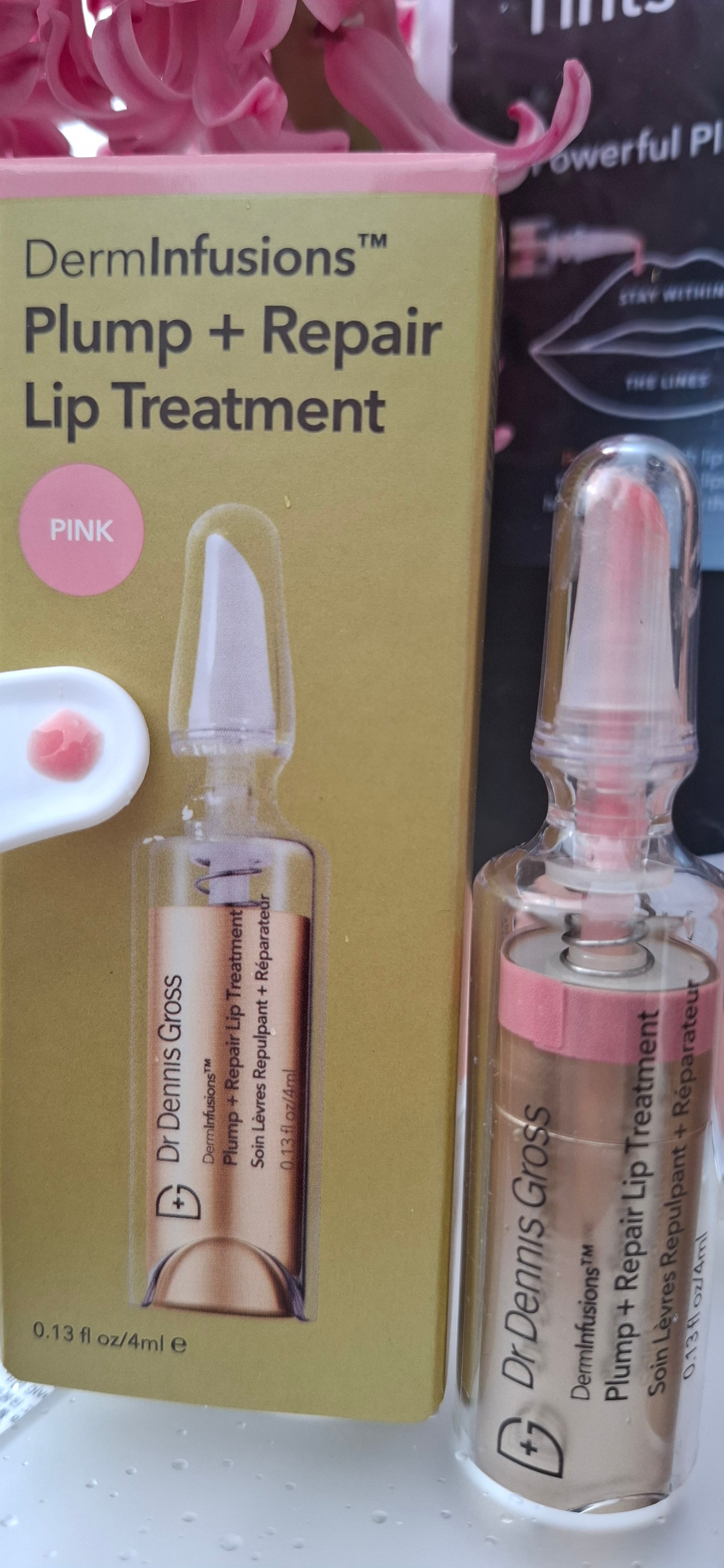 Derminfusions Plump + Repair Lip Treatment Tints. PINK/ROSA. Dr Dennis Gross.