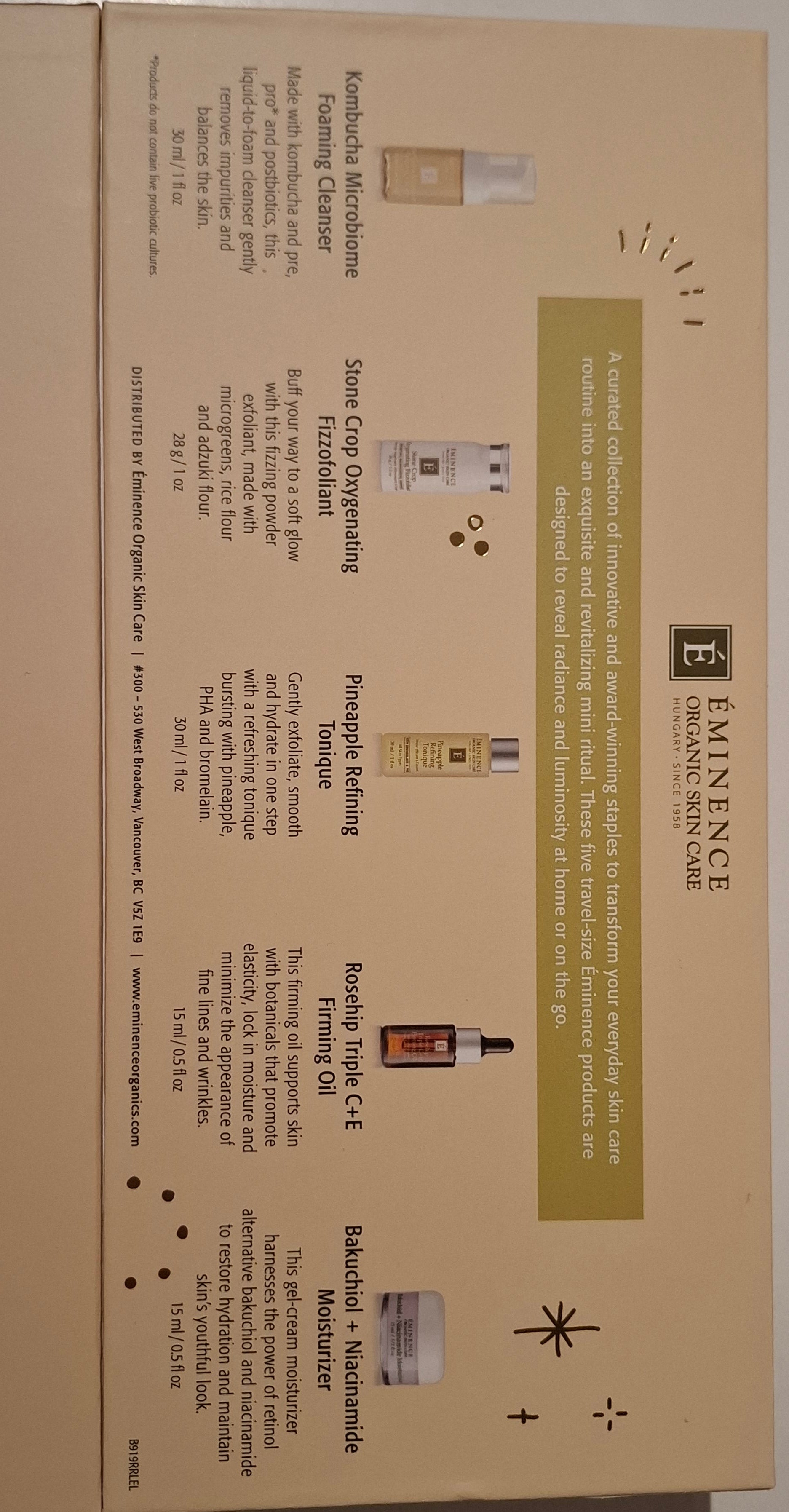 STRALINGSFORNYELSESSETT. Komplett hudpleierutine for strålende glød. EMINENS.