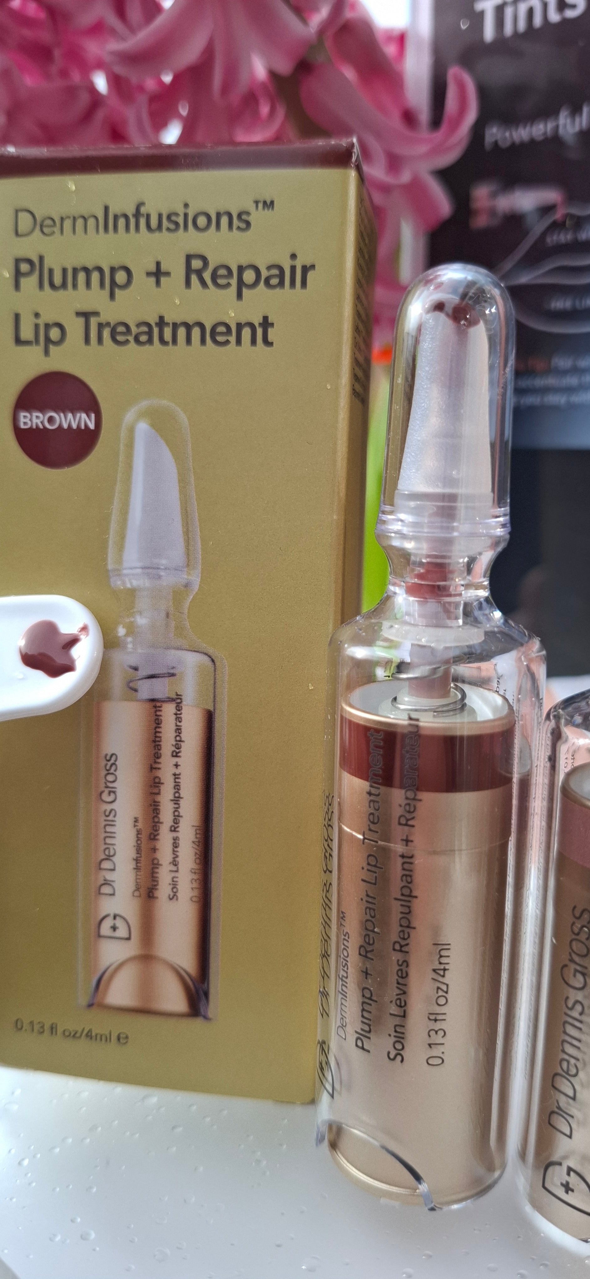 Derminfusions Plump + Repair Lip Treatment Tints. Brown. Dr Dennis Gross.